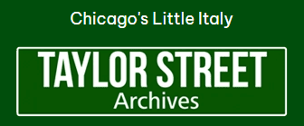 A green sign that says taylor street archives.